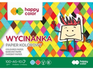 Blok Wycinanka A5 10k. HAPPY COLOR 100g