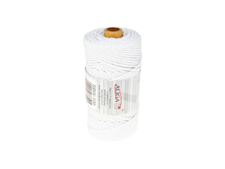 Sznurek baweniany SBW-100 biay 3mm x 100m (splot 21 nitek)