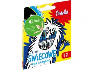 Kredki Fiorello wiecowe 12 kol. EXTRA (sz)(p) opak=48szt HURT