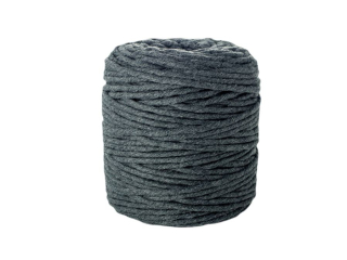 Sznurek baweniany do makramy SBK-17 antracytowy 5mm x 100m (splot 21 nitek)