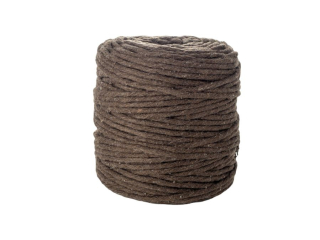 Sznurek bawełniany do makramy SBK-19 brązowy 5mm x 100m (splot 21 nitek)
