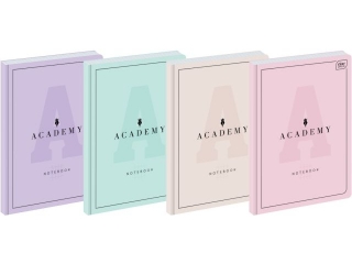 Brulion A5 96k. INTETRDRUK 90g Academy pastel, kratka