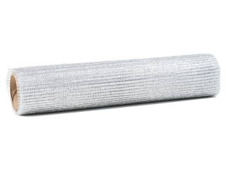 Siatka dekoracyjna SR-2461 srebrna 24cm x 3m PROM.