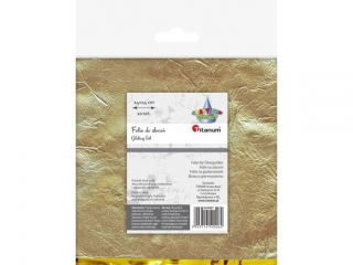 Folia do z�oce� w arkuszach 14x14cm 10 arkuszy z�ota