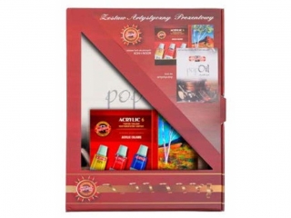 Zestaw do malowania farby akrylowe KOH-I-NOOR + blok 162701