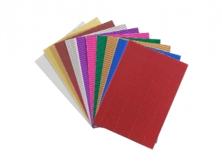TEKTURA FALISTA A4 METALIC MIX 10 KOLORW