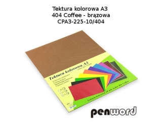 BRYSTOL/TEKTURA KOL. A3 404 COFFEE/BRZOWACPA3-225-10
