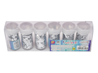 Konfetti "plaster miodu" MT-1484 (135) srebrne disp=6szt x 8g PROM