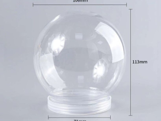 Kule akrylowe ABS-10 z podstawką, rozm. 10, 5cm, op 4szt.