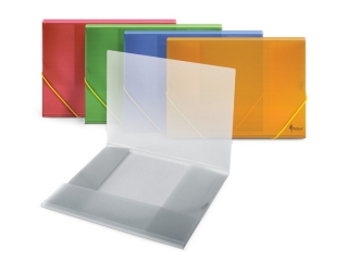 Teczka PCV A4 z gumk transparentna - ta