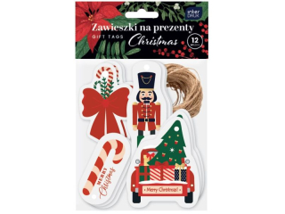 Zawieszki na prez.kształty CHRISTMAS