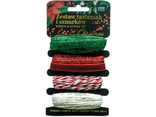 Zestaw tasiemek i sznurk�w CHRISTMAS