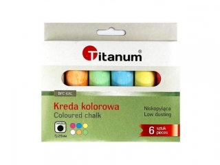 Kreda chodnikowa TITANUM kolorowa 6szt.