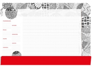 Podkad na biurko-Notes B3-BLACK
