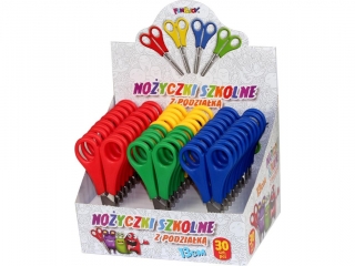 No�yczki szkolne z podzia�k� 13cm display