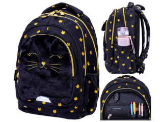 Plecak ASTRABAG FLUFFY KITTY BLACK, AB330