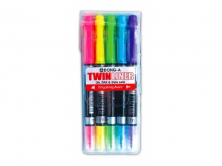 DONG-A ZAKREŚLACZ DWUSTRONNY KOMPLET 5 SZT.