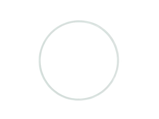 Ring metalowy RB-40 biały śr. 40 cm