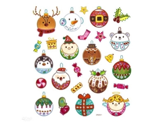 NAKLEJKI Z KRYSZTAKAMI ? BOMBKI, 25 SZT.