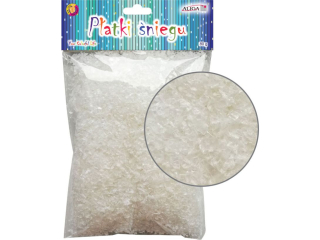 Płatki śniegu OS-40 biało-perłowe op.80g