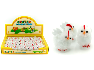 Kurczaki wielkanocne WKZ-8307 wysokość: 4 cm, 1 box zawiera 36 szt.