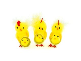 Kurczaki wielkanocne WKZ-8047, wys.5, 3 cm.op.mix 3 szt.PROM