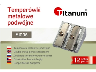 Temperówka TITANUM metalowa podwójna