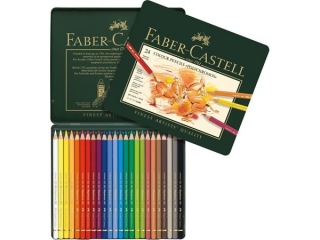Kredki FABER-CASTELL Polychromos 24 kolorów, opakowanie meta