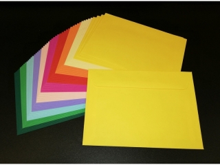 Koperta kolorowa C7 NKV 115 gram 50 szt. mix kolor�w PAS-3948