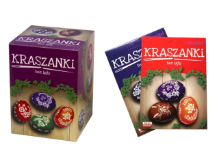 Kraszanki NKW-6356 zestaw naklejek w stylu ludowym i 3 barwniki do jaj, op. 25 zestawów