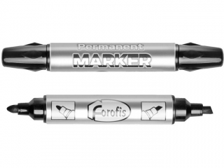 Marker permanentny DWUSTRONNY ko�c�wka okr�g�a i �ci�ta FR91271 [opakowanie=10szt]