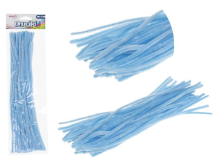 Druciki kreatywne  długość : 30  cm  ilość : 40 szt kolor: jasny niebieski