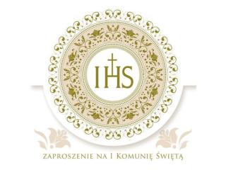 Zaproszenie POL-MAK 10szt. Komunia kwadrat ZKW 120x120 z kopert� ZKW_KOM_39814