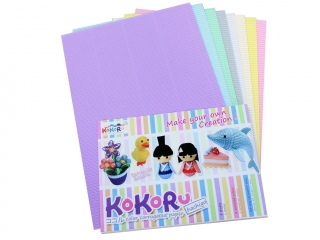 Tektura falista A4 8 arkuszy mix PASTELOWY PAS-5386
