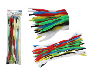Druciki kreatywne falowane  długość : 30  cm  ilość : 30 szt kolor: mix