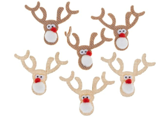Renifery  rozmiar: 8 x 1, 5 x 6  cm  ilo : 6 szt