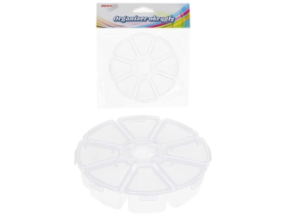 Organizer okrągły rozmiar: 10 x 2, 5 cm ilość przegródek: 8