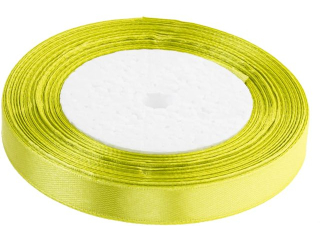 Wstążka satynowa  rozmiar: 12 mm x 32 m kolor: pistacjowy