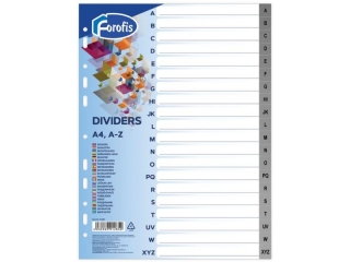 Przek�adka do segregatora  PLASTIKOWA A4 1-10 standard FR91280 [opakowanie=12szt]