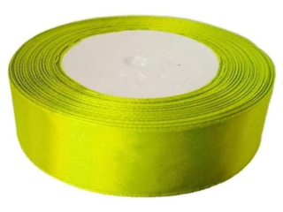 Wstążka satynowa  rozmiar: 25 mm x 32 m kolor: pistacjowy