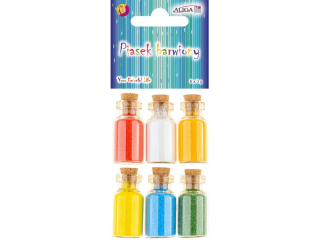 Piasek barwiony PIA-6675 6 kolorw x 4g