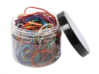 Gumki recepturki mix kolor 80g pojemnik PAS-9147