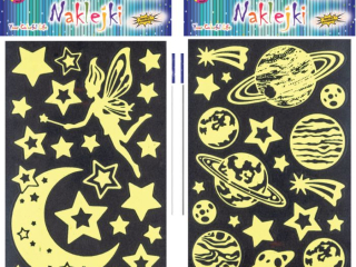 Naklejki NK-4138 świecące w ciemności, rozm. 14 x 21cm