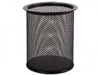 Kubek na d�ugopisy siatka czarny FO30541 [opakowanie=12szt]