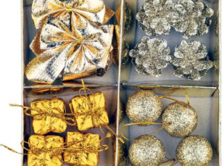 Zestaw świąteczny SGD-4725 złoty, w pudełku