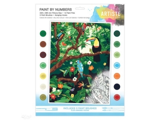 DUY ZESTAW DO MALOWANIA PO NUMERACH - ARTISTE - ENDANGERED RAINFOREST