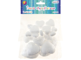 Serca styropianowe BBS-7368 mix wielkości