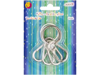 Kółka z karabińczykiem PH-2653 op. 4szt.