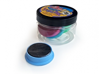 Magnesy 38 mm KOLOROWE PASTELOWE mix 4 szt  PAS-4396 KUBEK [opakowanie=12szt]