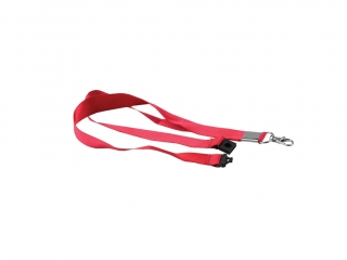 Smycz z metalowym karabi�czykiem czerwona FR91641 [opakowanie=50szt]